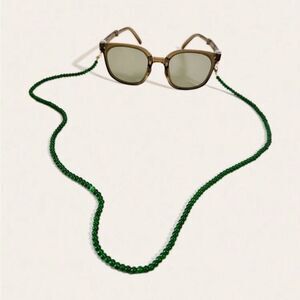 Green Beaded Sunglasses Chain Q8